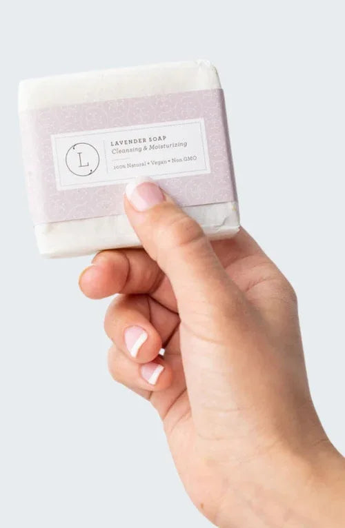 2x Lavendelseife, natürliche handgemachte Seife, veganes Hautpflegegeschenk